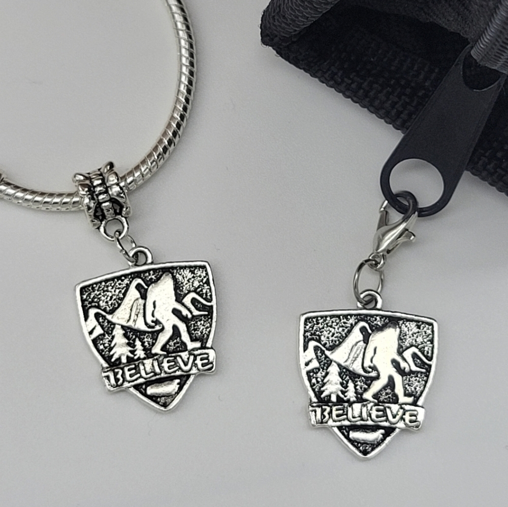 Clip On Bigfoot Sasquatch charms bracelet charms beads $